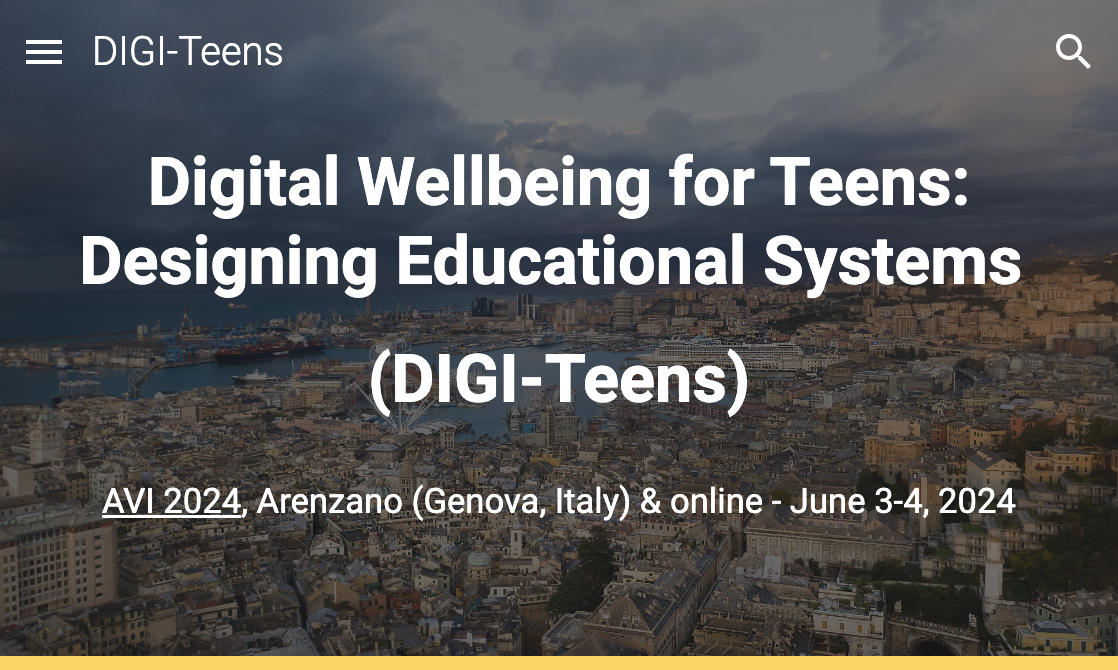 Call for contributions - Workshop "Digital Wellbeing for Teens"